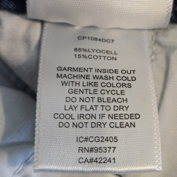 Sanctuary Los Angeles Women's XL Blue Cargo Jeans Elastic Bottom Waist & Hem - Picture 11 of 15